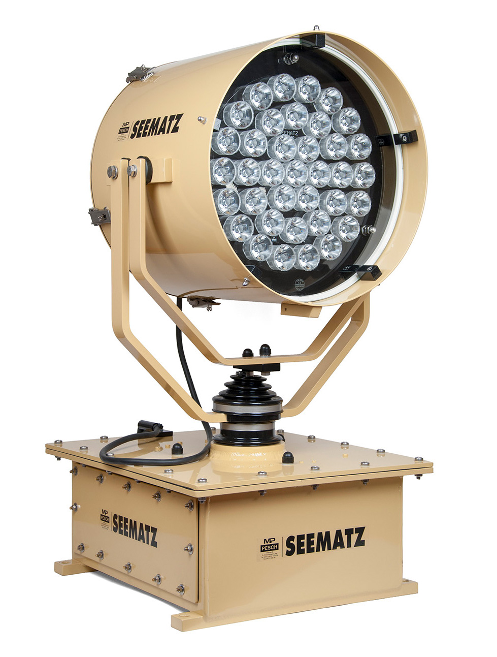 Seematz geel LED zoeklicht