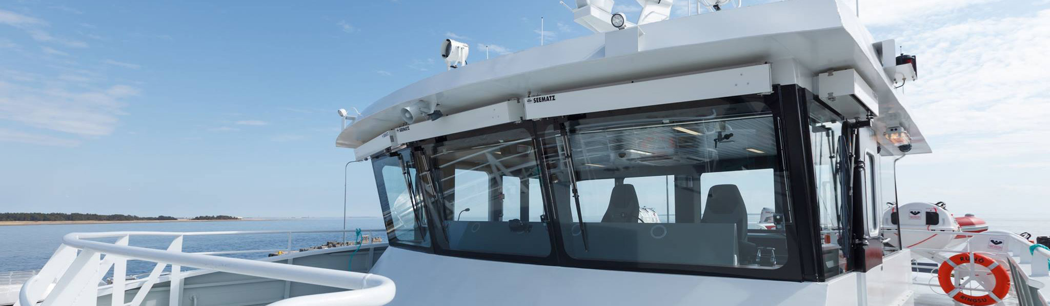 seematz rechlijnige ruitenwissers op schip