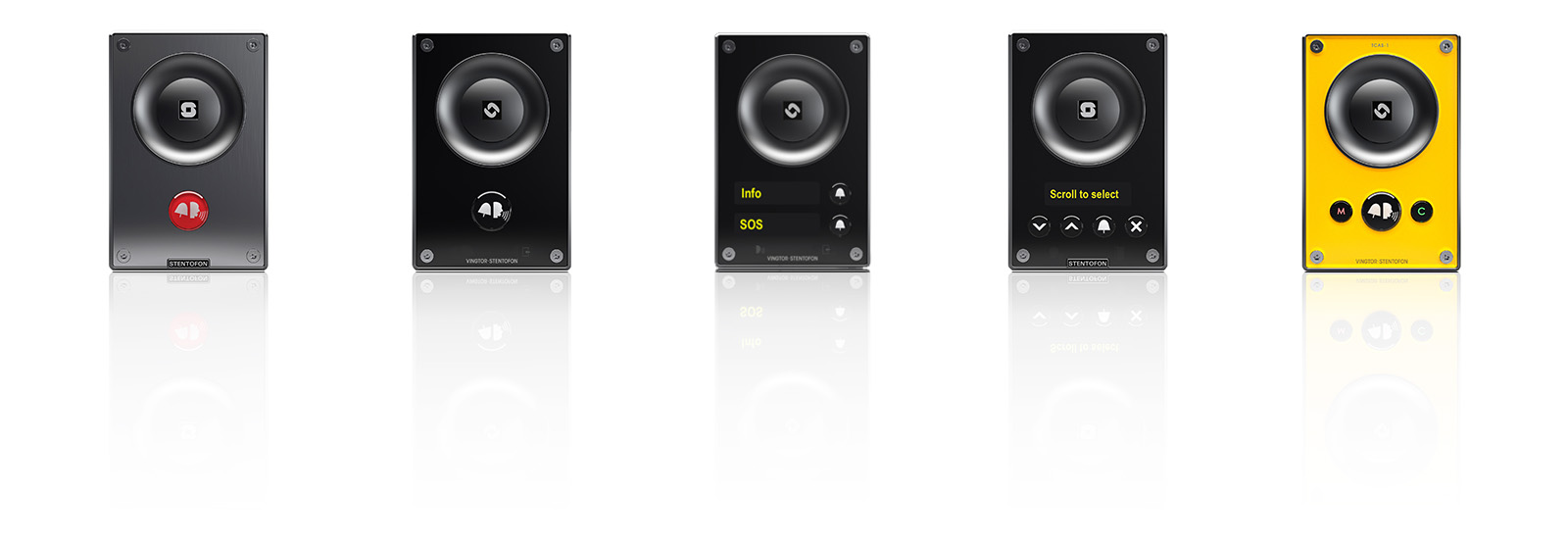 TCIS intercom units Vingtor Stentofon