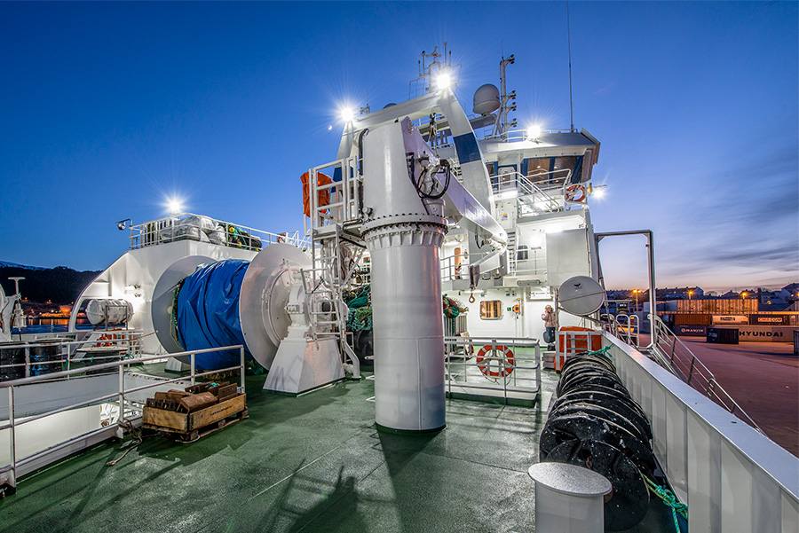 Glamox dekverlichting op schip