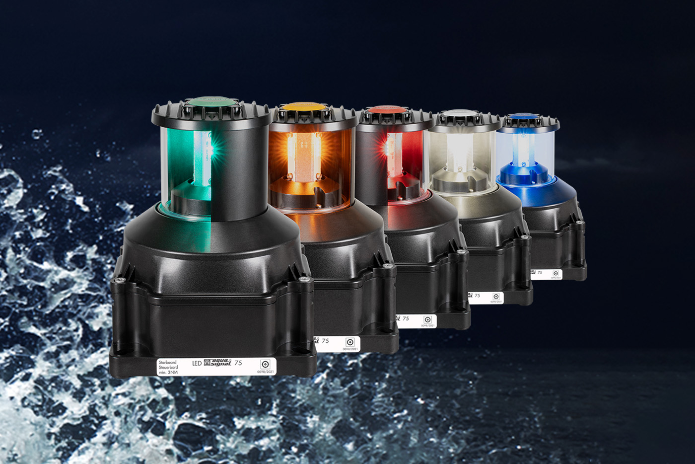 Series 75 led navigation lanterns aqua signal