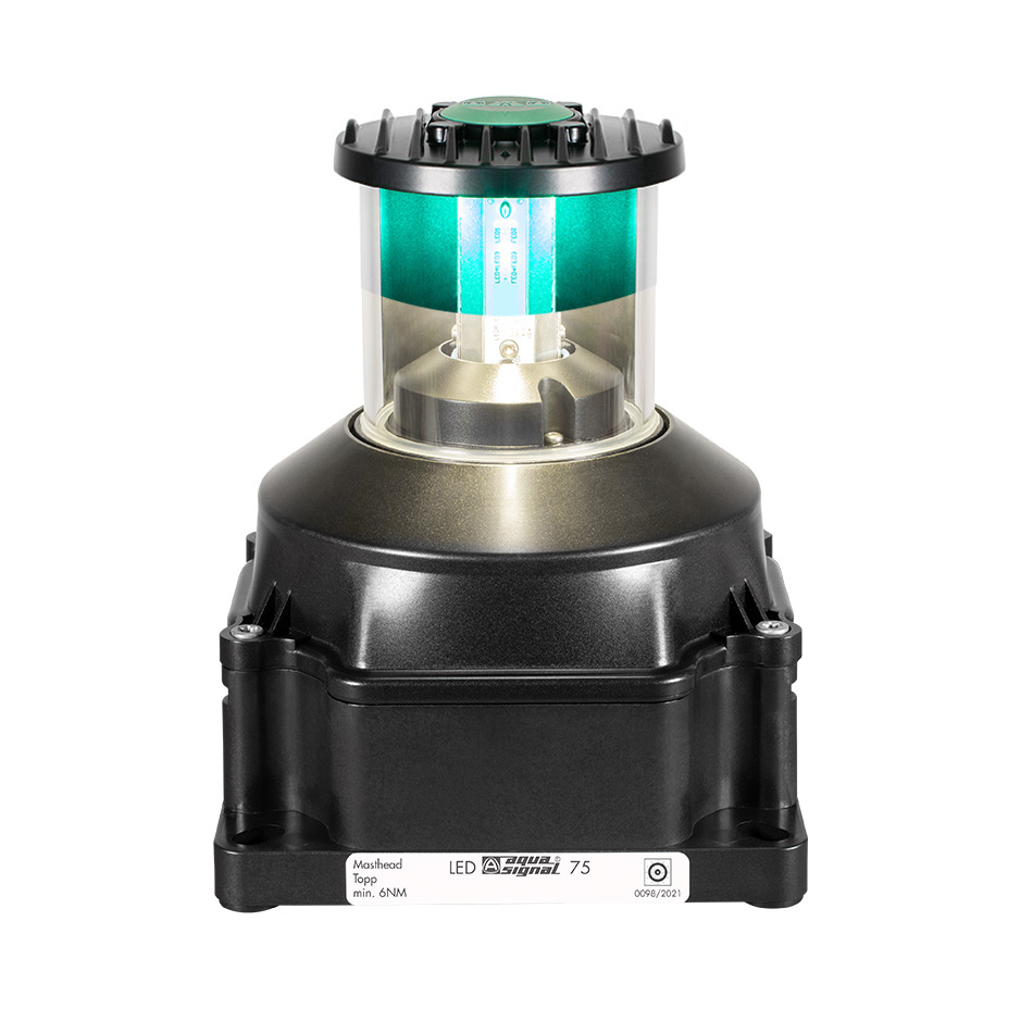 3675305400 75D LED Signal White & Green, main 115-230VAC/spare 115-230VAC Black, 3nm                                              Vervanger voor: 3660303400