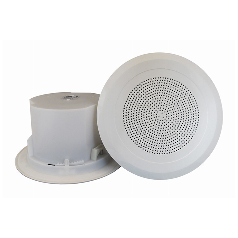 B65020 Flush mounted ceiling speaker, ABS, Polystyrene 6W 20 Ohm IP42 White