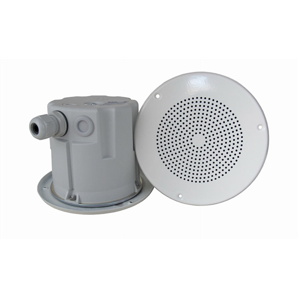BF56020 Flush mounted ceiling speaker, ALU 6W 20 Ohm IP22 plastic box