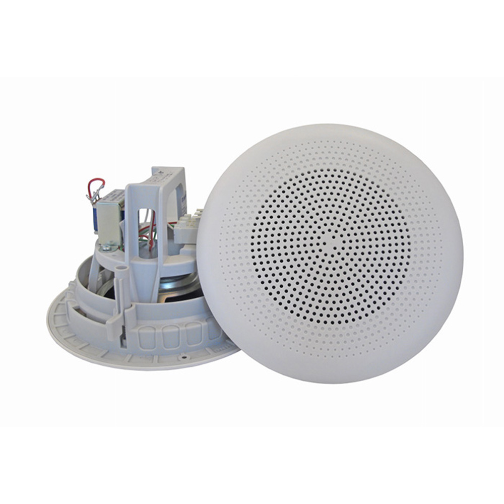 BP56020 Flush mounted ceiling speaker, PA/ABS 6W 20 Ohm RAL9010