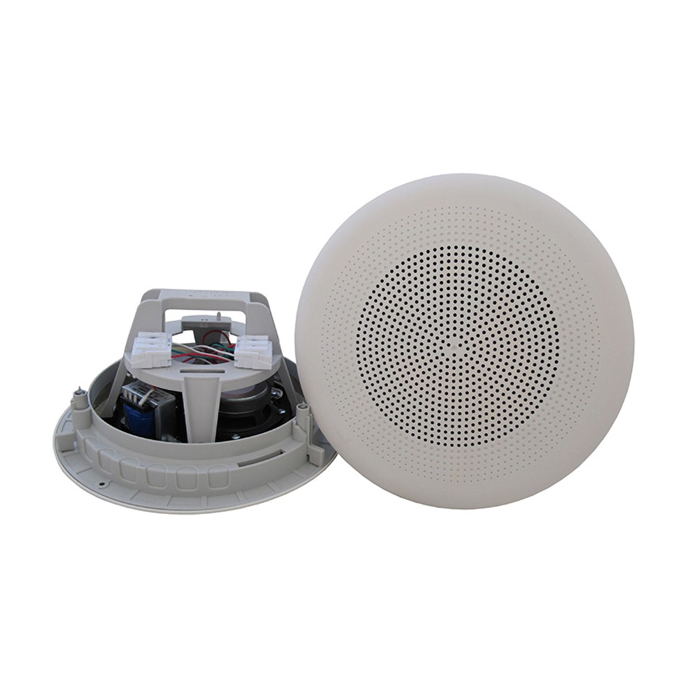 BP660TA+B Flush mounted ceiling speaker, PA/ABS 6W 100V A&B RAL9010