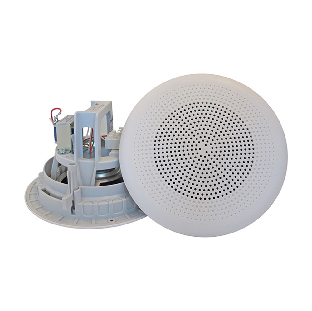 BP86020 Flush mounted ceiling speaker, PA/ABS 6W 20 Ohm RAL9010