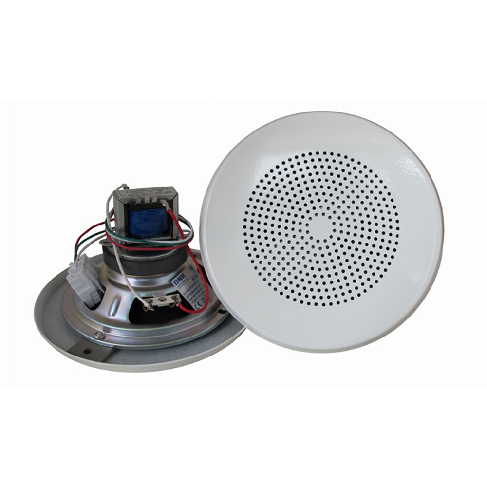 BS5608 Flush mounted ceiling speaker, ALU 6W 8 Ohm RAL9010