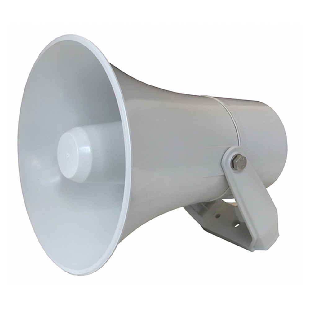HP1520 Horn loudspeaker, ASA 15W 20 Ohm IP67 RAL7035 SS bracket