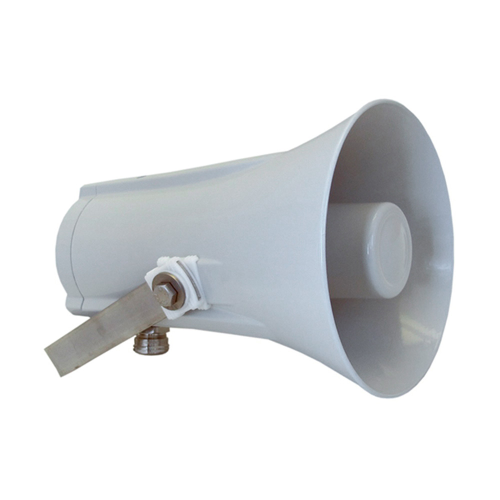 HS1520 Horn loudspeaker, ALU 15W 20 Ohm IP67 SS bracket
