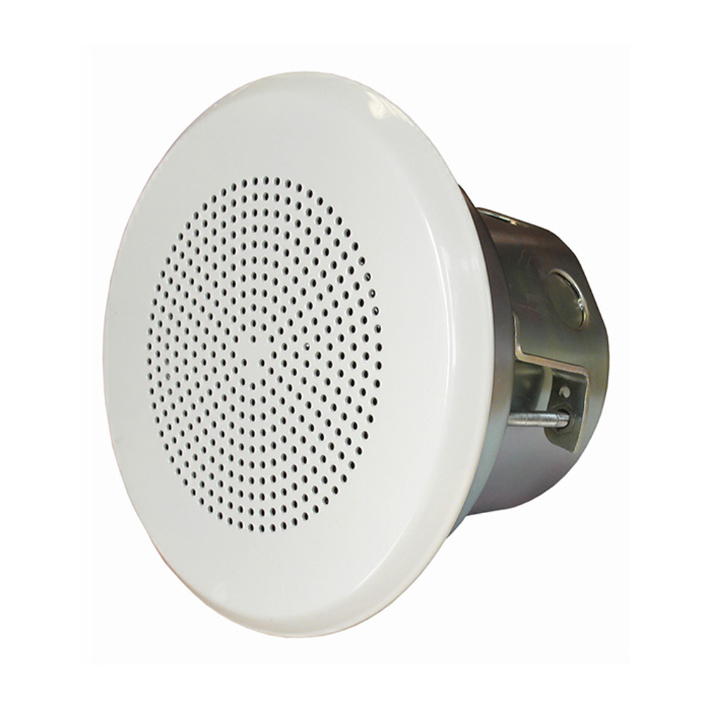 VES5618 Flush mounted ceiling speaker, Steel 6W 8 Ohm IP22 RAL9010