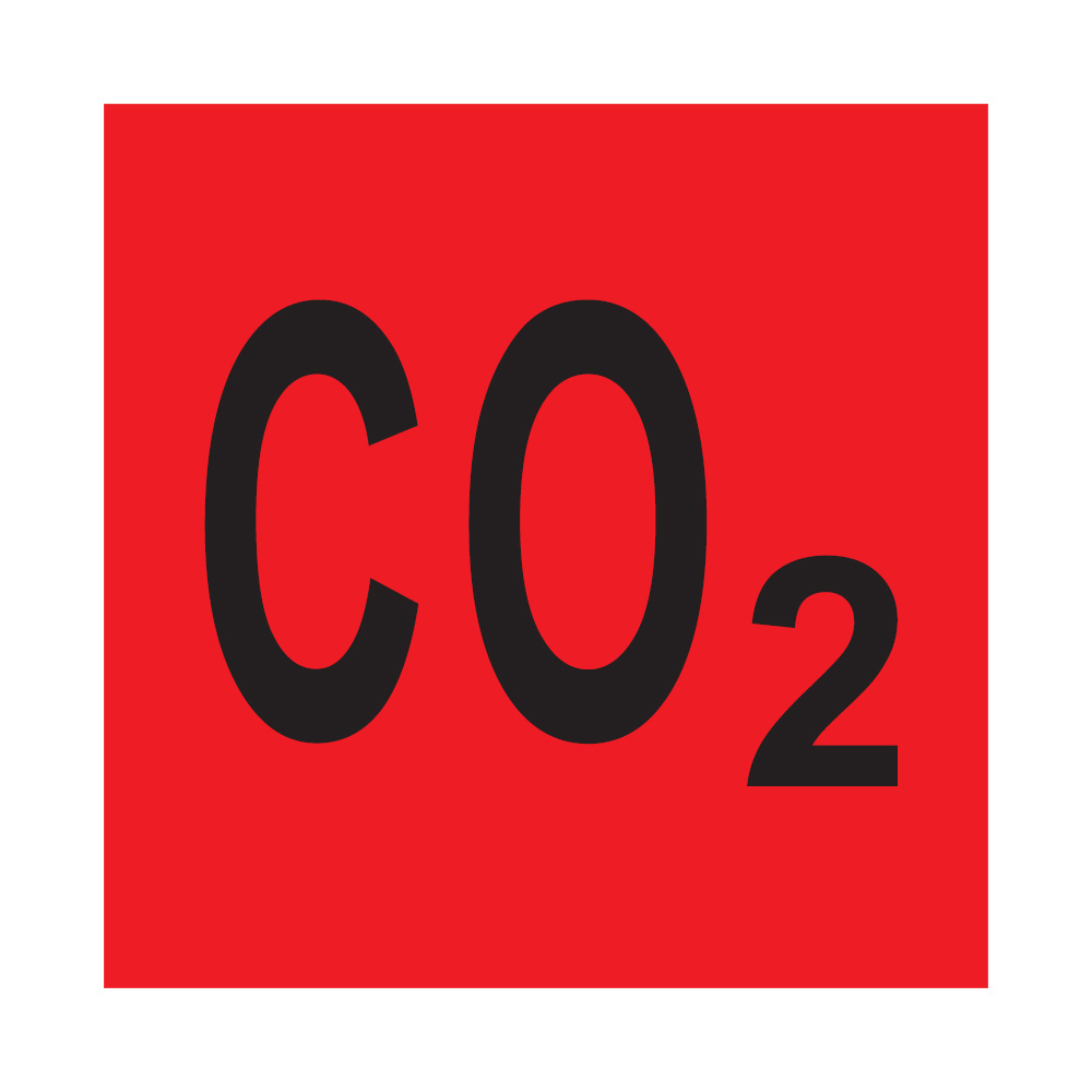 109-03-002 ITS sticker, Sticker CO2 (1 pcs)