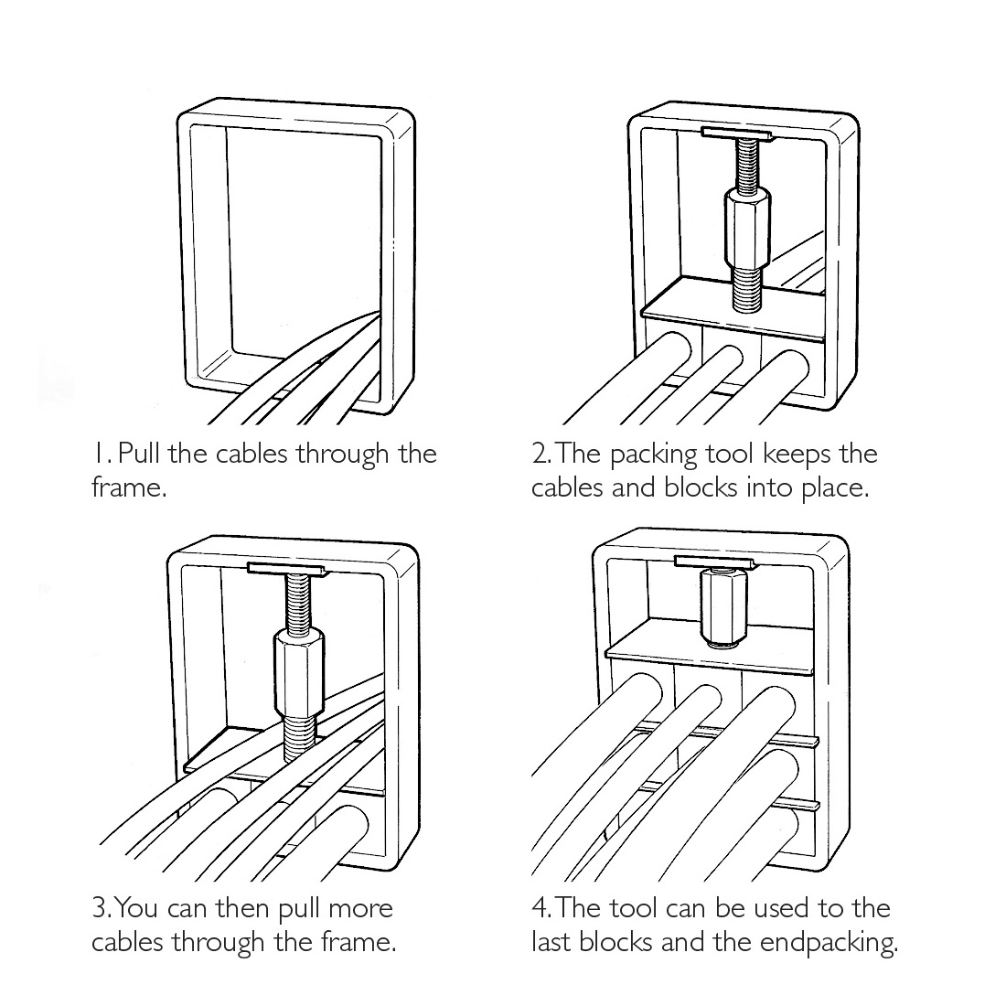 Instructions packing tool