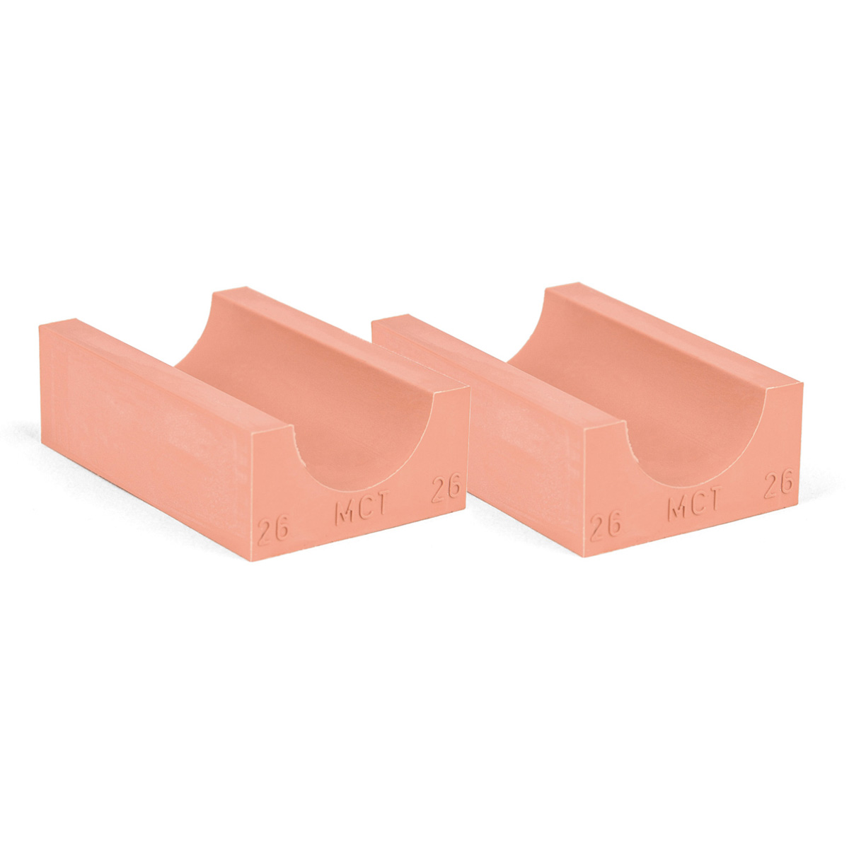 40-26*2 Set of 2 half insert block lycron, 40-26 for cable/pipe diam. 25.5-27.5mm