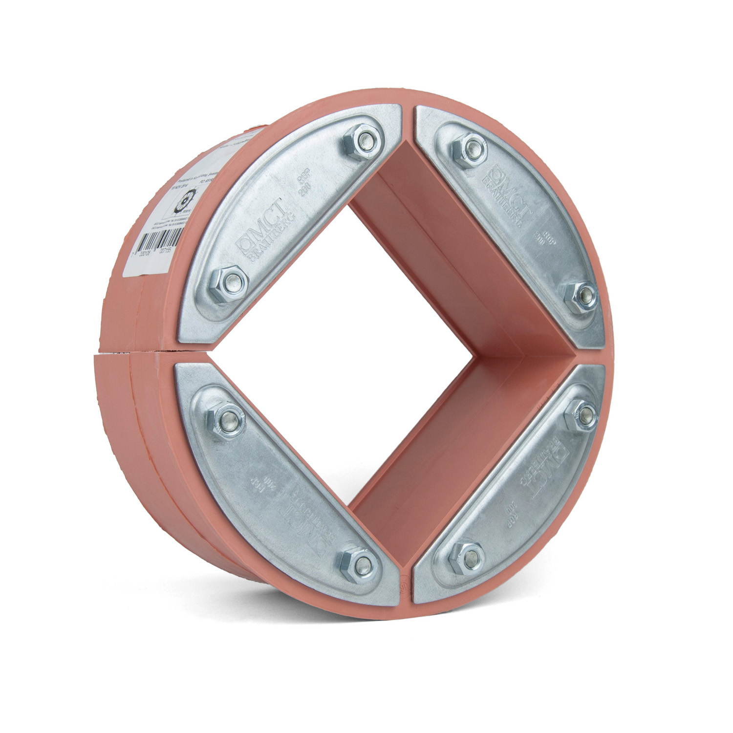 RGP200F Round frame, galvanised 1 x [internal size 120x120mm]