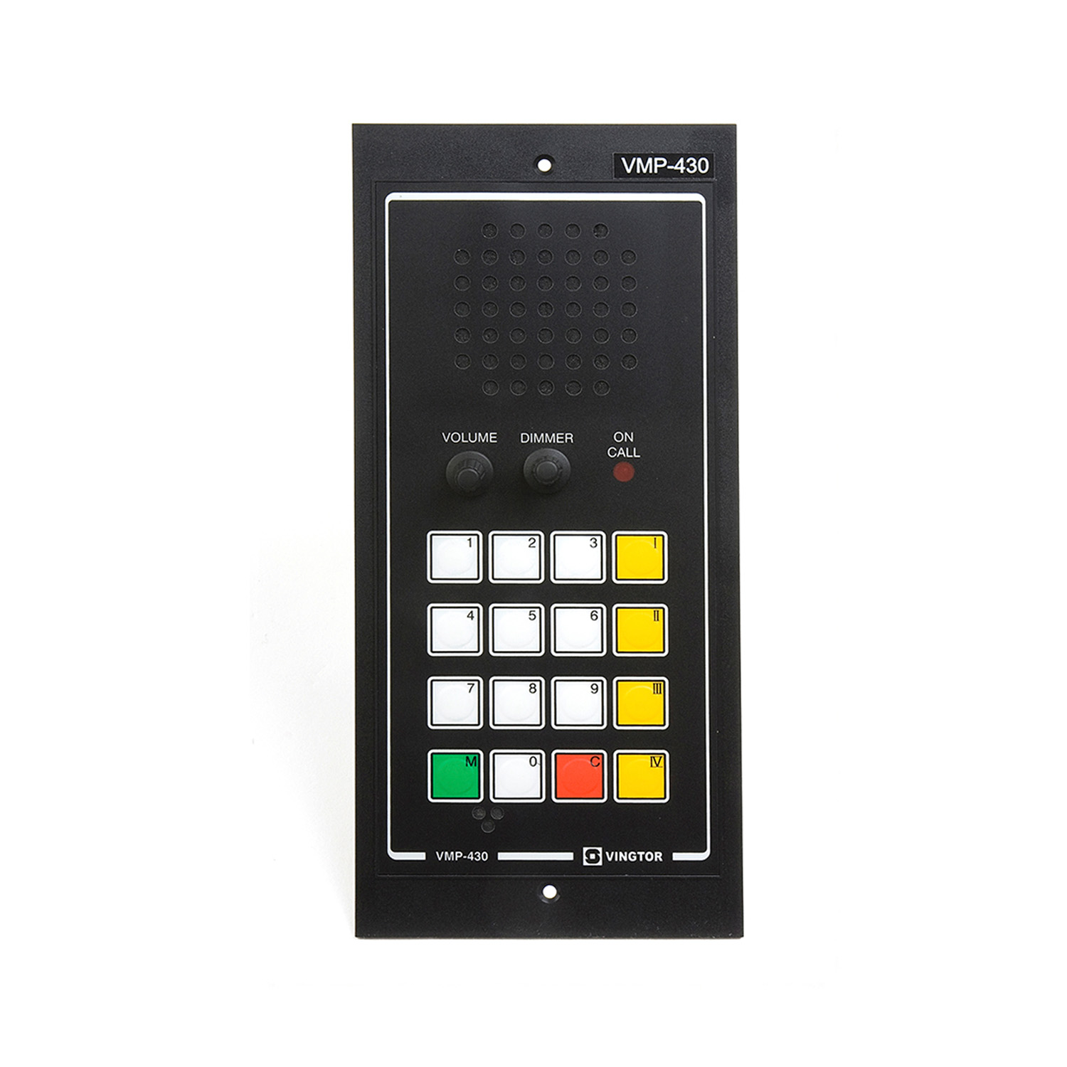 1020603700 VMP430 Main station flush mounted with illuminated buttons and 4 redail keys