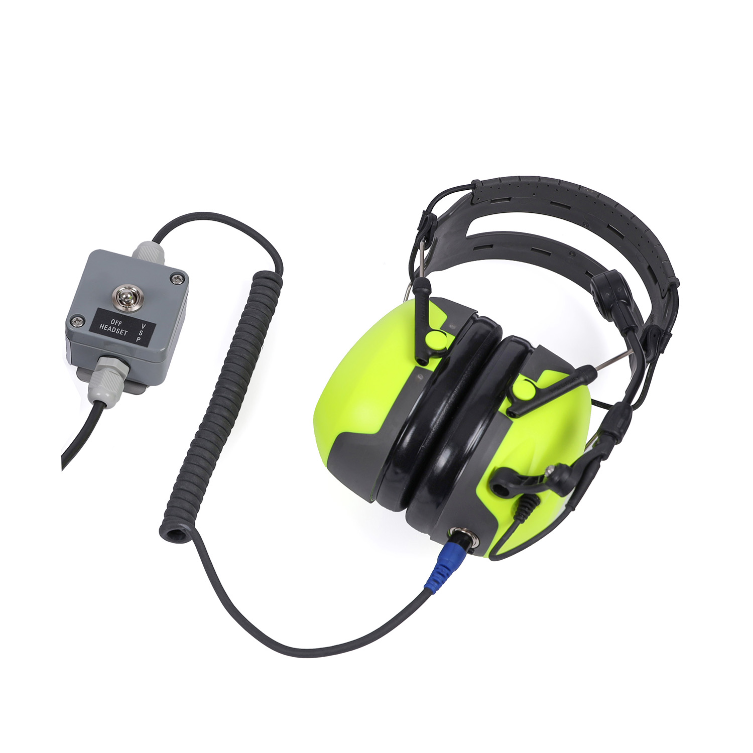 1020600787 1020600751 Fixed mount headset with 10m cable and noise cancelling microphone - replacement for VMP36PEL