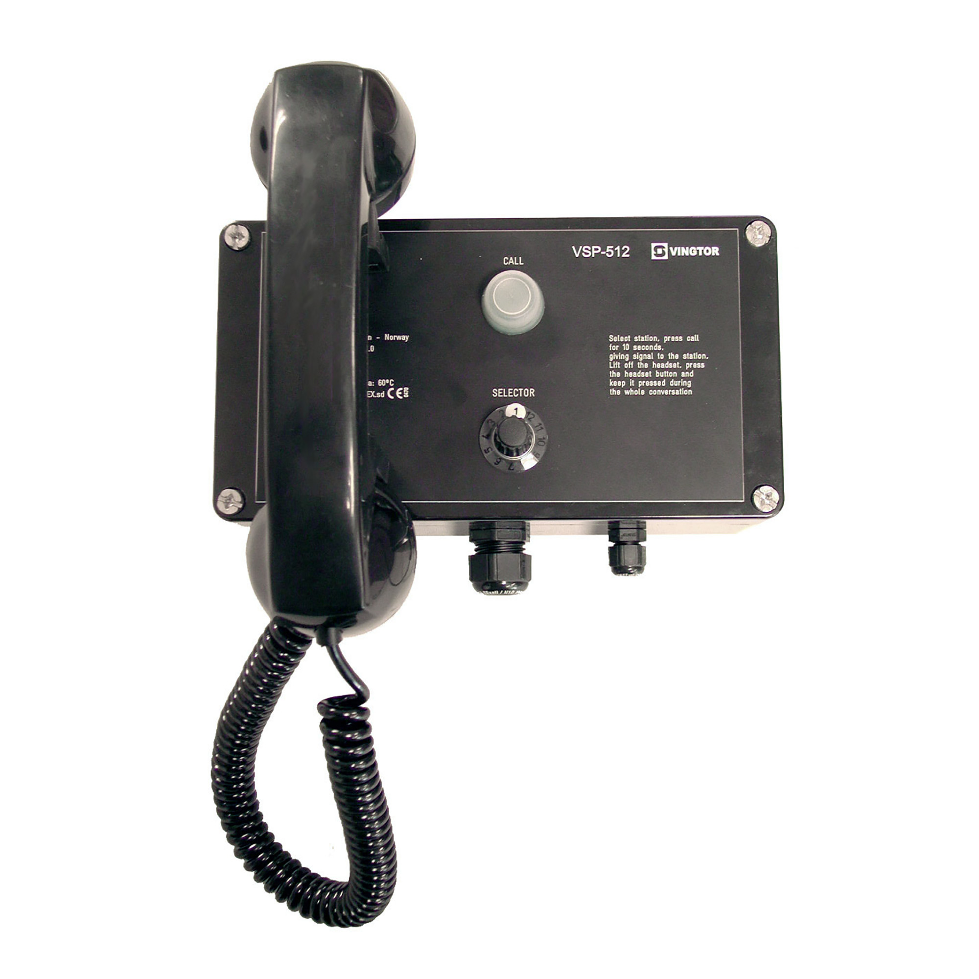 3006200044 VSP512 Intr.safe station zone 0 & 1 12 sel switch IP66 bulkhead